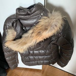 7 for All Mankind Leather Puffer